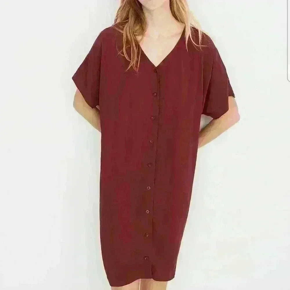 MadeWell Button-Front Easy Dress Size XXS